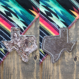 Texas Cowhide Charm