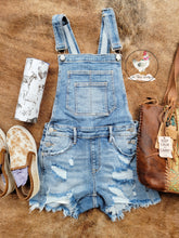 Load image into Gallery viewer, Distressed Overalls