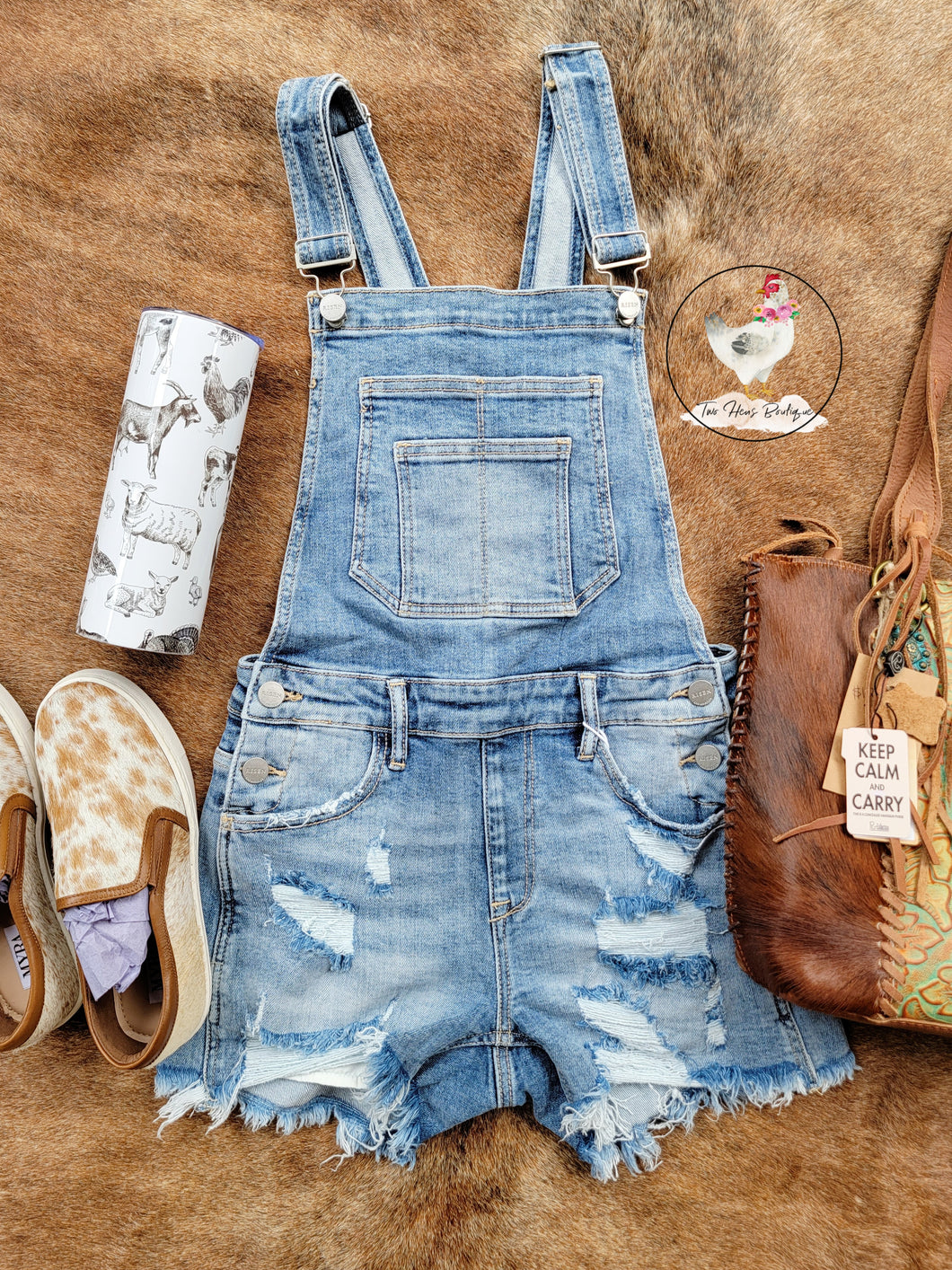 Distressed Overalls