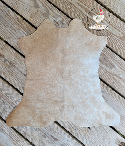 Champagne Calf Cowhide Rug