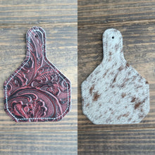 Load image into Gallery viewer, Ear Tag Cowhide Charm