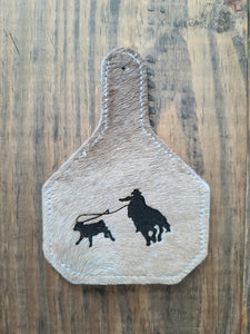 Rodeo Cowhide Charm