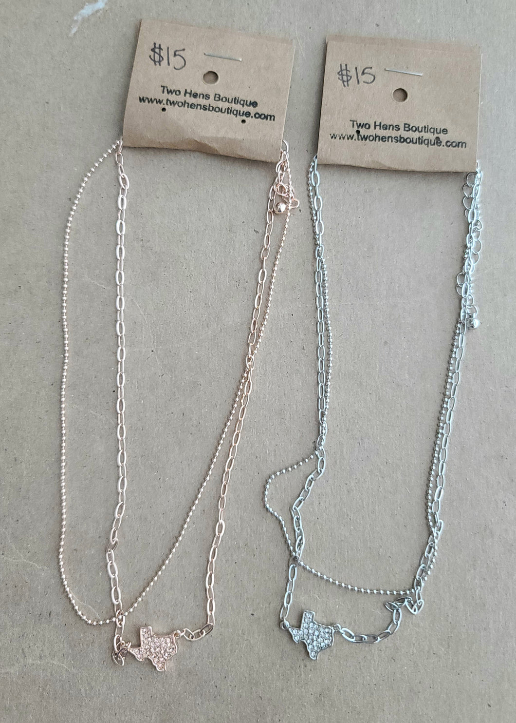 Layered TX Necklace