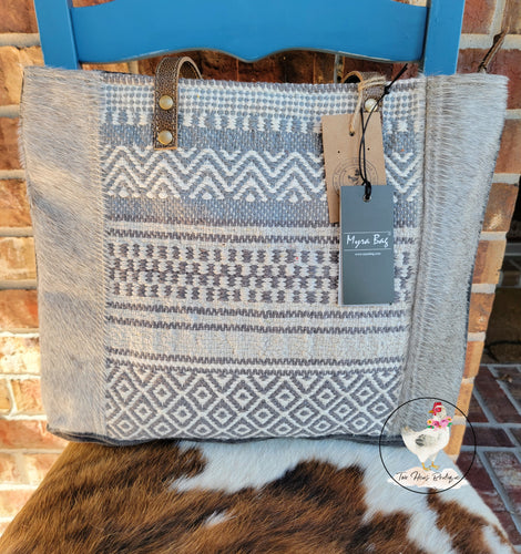 Cowhide & Canvas Purse