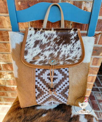 Cowhide Backpack